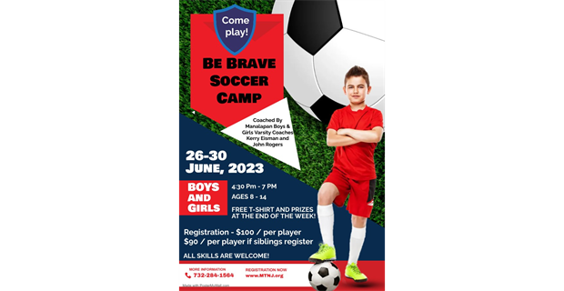 BE BRAVE SOCCER CAMP